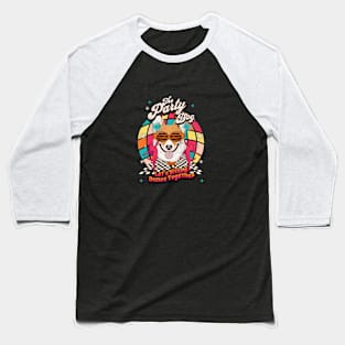 Party Dog Baseball T-Shirt